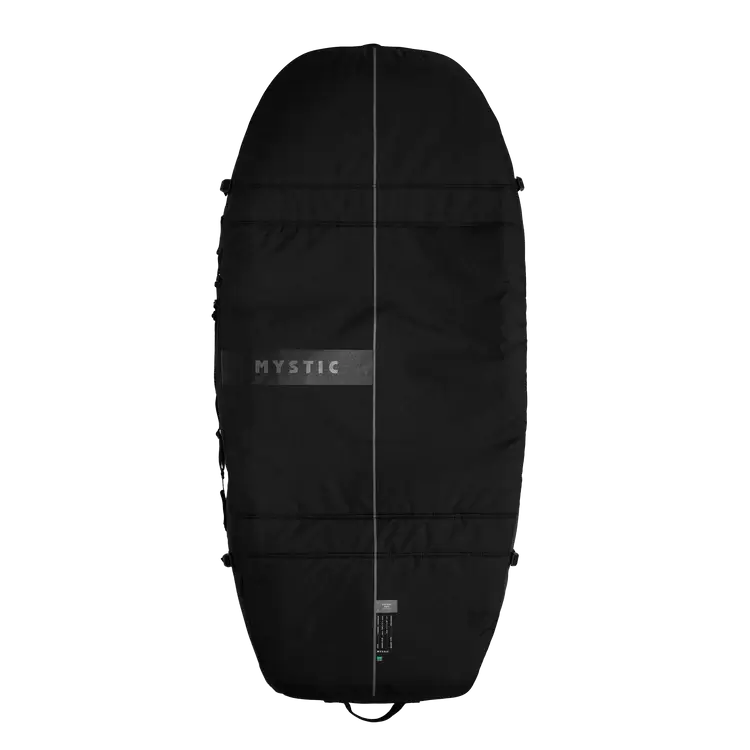 Mystic PATROL Wingfoil Travel Bag - XL Wheels, large black board bag designed for wingfoil travel.
