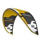 Ozone Vortex V2 Ultra-X | Kite in vibrant yellow and black design, perfect for big air performance.