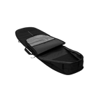 Patrol Day Cover Stubby - Black - 2026 open, showcasing dual transparent inner pockets for board storage and organization.