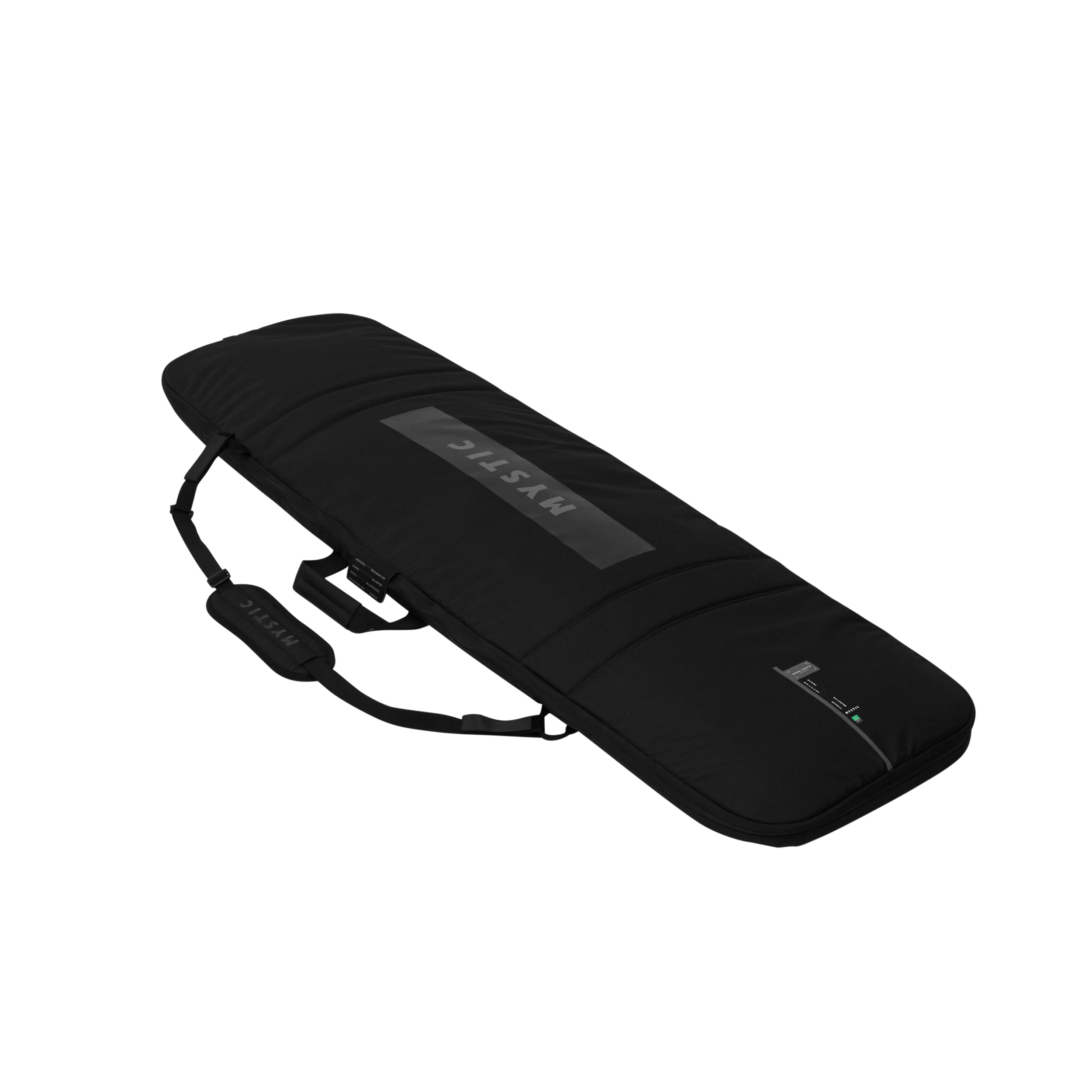 Patrol Day Cover Twintip - Black - 2026, sleek black daybag for twintip boards, featuring adjustable shoulder strap.