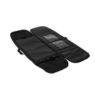 Patrol Day Cover Twintip - Black - 2026 opened showing dual transparent inner pockets for organization.