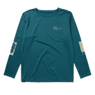Mystic Boarding L/S Rashvest Teal front view