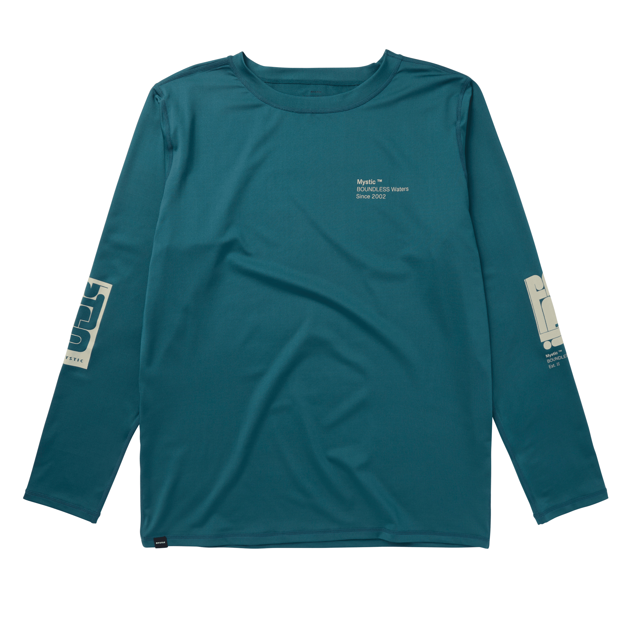 Mystic Boarding L/S Rashvest Teal front view