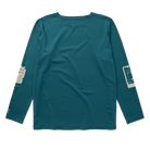Mystic Boarding L/S Rashvest Teal back view