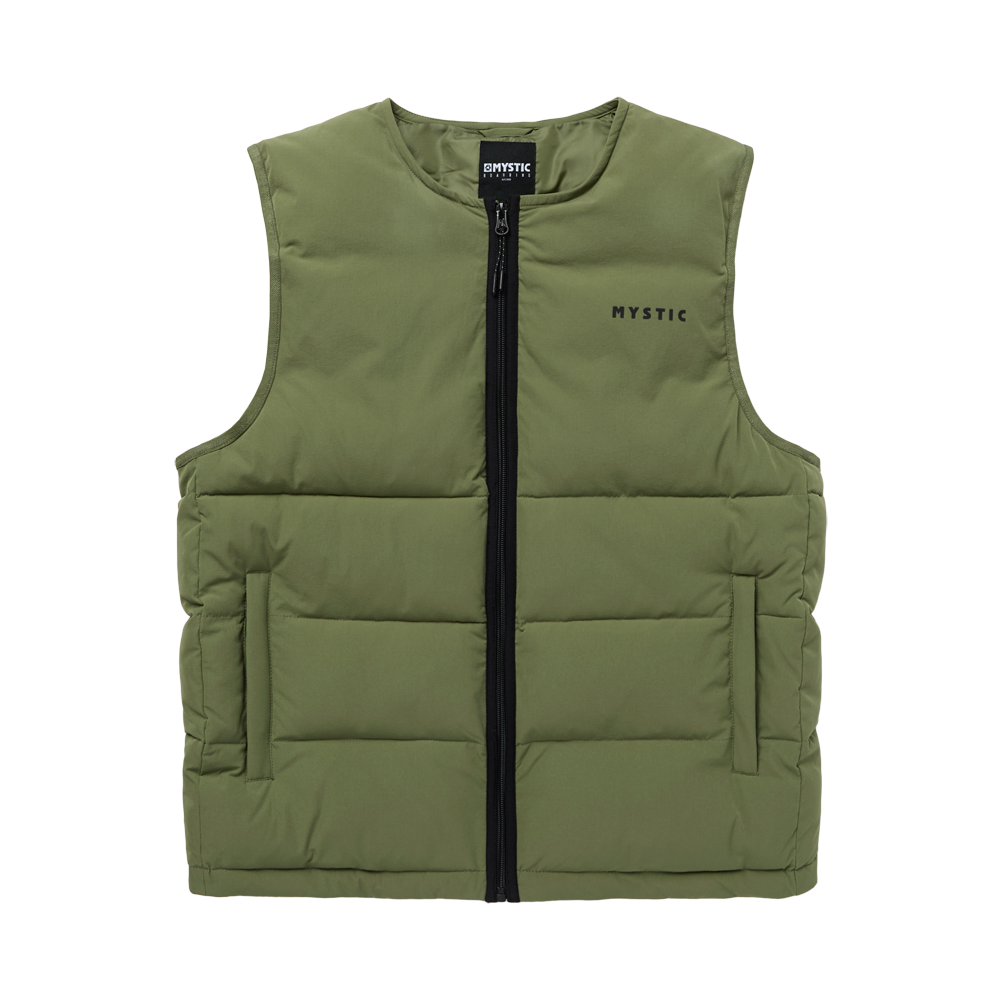 Mystic Impact Bodywarmer Olive Green front on model