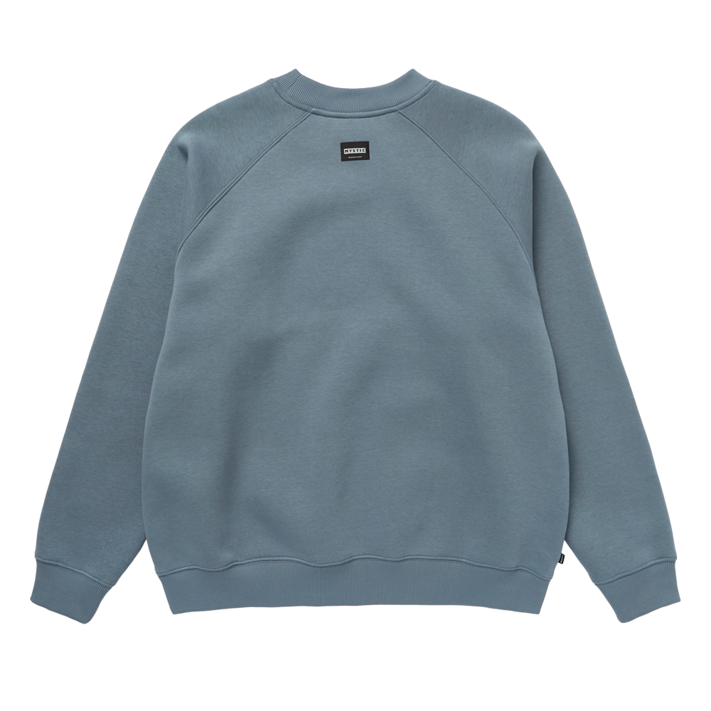Mystic Enroute Crew Sweat Tidal Blue back