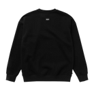 Mystic Brand Crew Sweat | Casual Crewneck Sweatshirt back view in black color, comfortable for everyday wear.