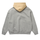 Mystic Eclipsis Hood Sweat Light Grey Melee back on model