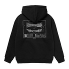 Mystic Concept SB1 Hooded Sweatshirt Black back on model