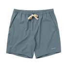 Mystic Fusion Hybrid Short Tidal Blue front