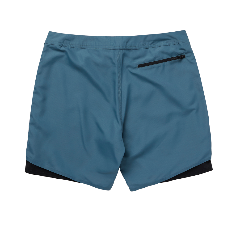 Mystic Sacred Boardshort Tidal Blue back