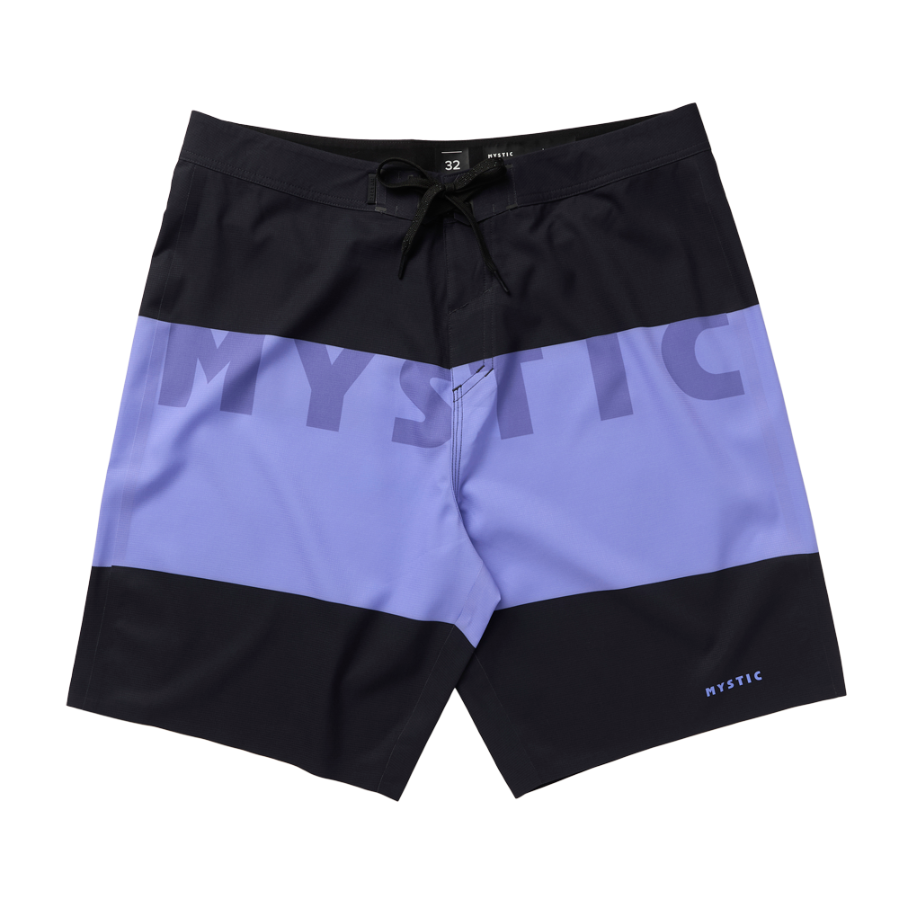 Mystic Profile Boardshorts Iris Blue front on model