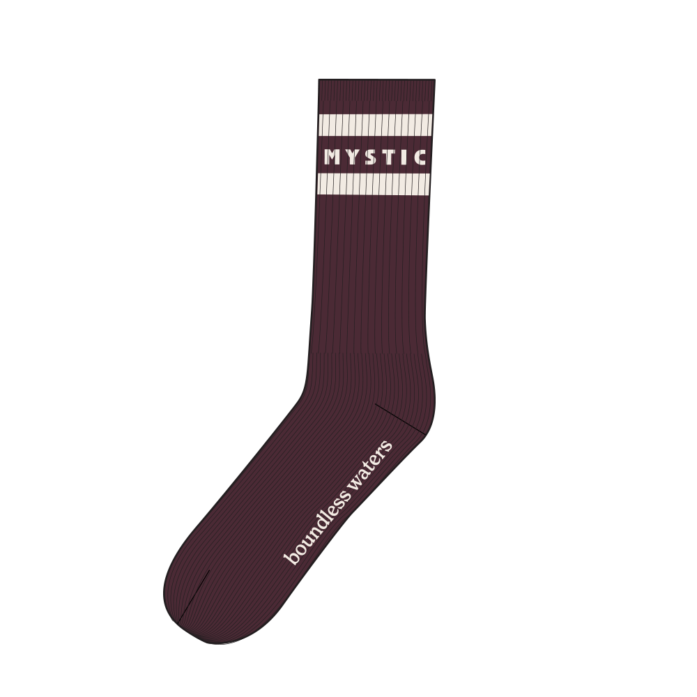 Mystic Brand Season Socks Oxblood Red