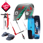 Reedin Supermodel (Grey/Mint) 2025 + Super E 2026 | Kitesurf Package with bar, board, and pump.