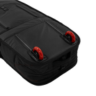 Saga Boardbag - Black - 2026 with red handles and durable water-repellent fabric.