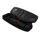 Saga Boardbag - Black - 2026 open view with water repellent fabric and air vent features.