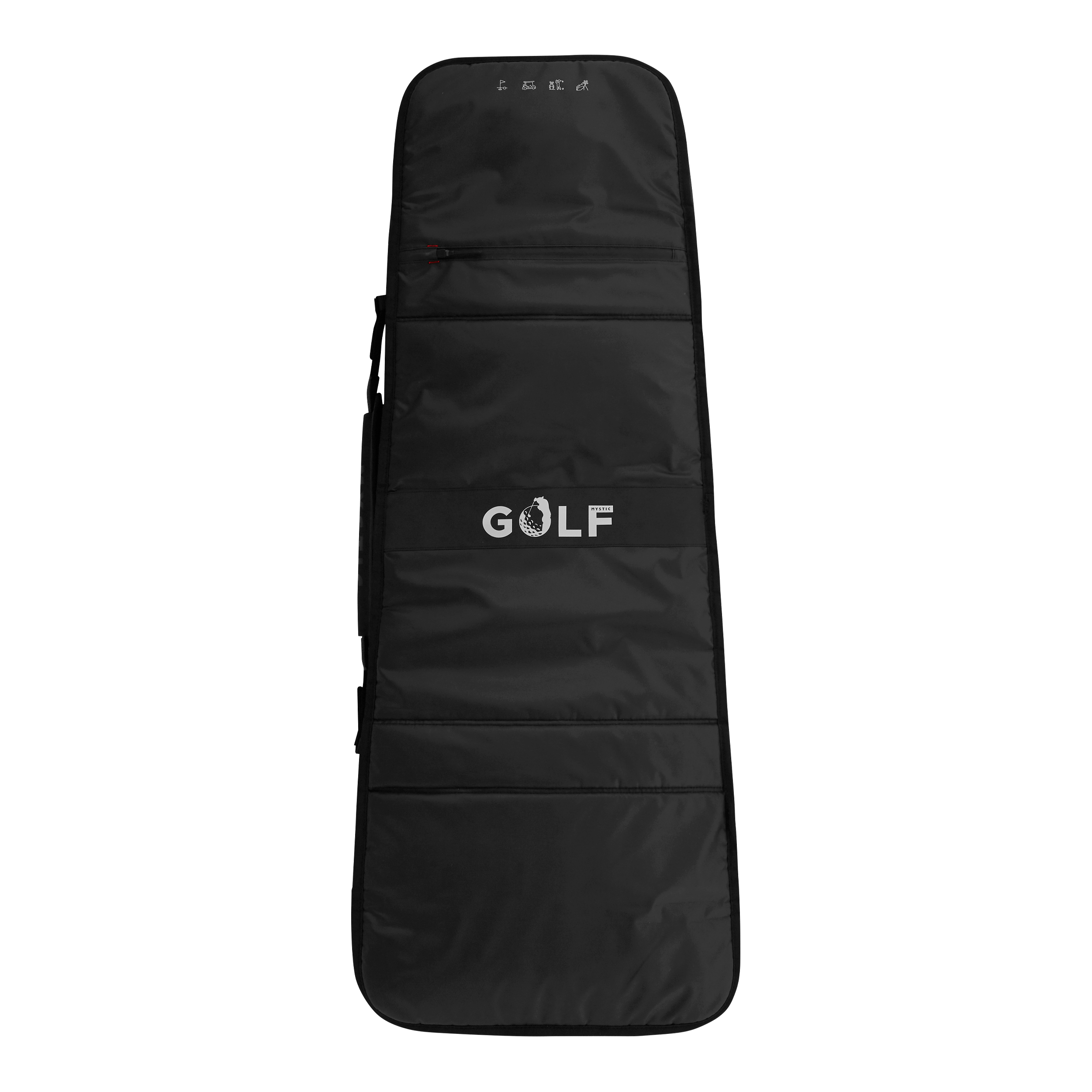 Saga Golfbag Boardbag - Black - 2026, a stylish and functional golf bag with water repellent fabric.