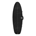 Saga Surf Boardbag - Black - 2026 on a white background, showcasing its sleek design and water repellent fabric.