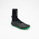SOLITE - 3mm Custom 2.0 Watersport Boots with a sleek black design and green sole, ideal for water sports.