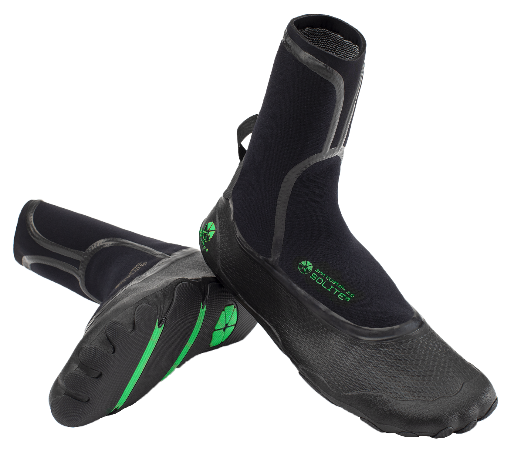 SOLITE - 3mm Custom 2.0 Watersport Boots showcasing a sleek design and flexible sole for water sports.