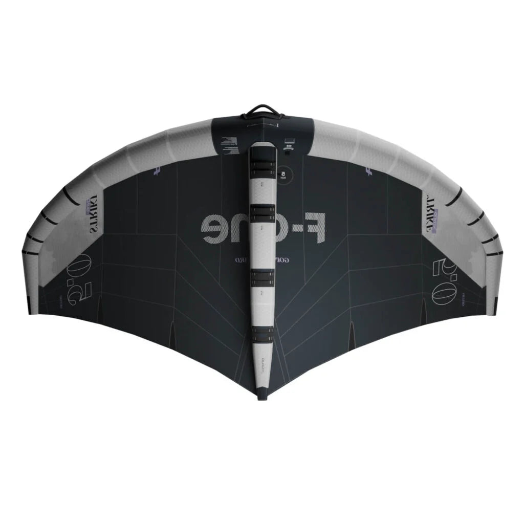 F-ONE Strike V6 | Wing Foil Wing top view showcasing sleek design and performance features.