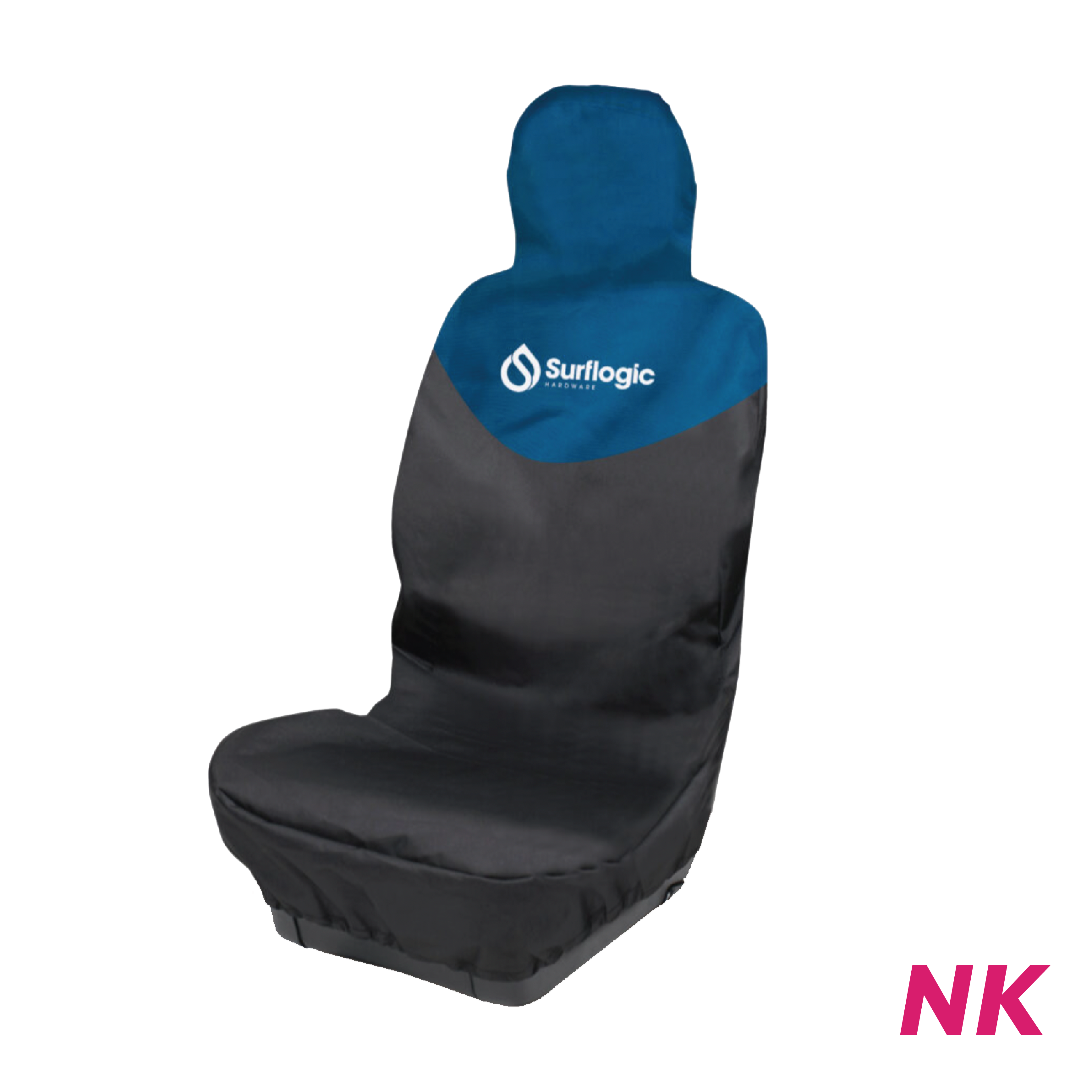 Surflogic - Waterproof Car Seat Cover Single - Black & Navy